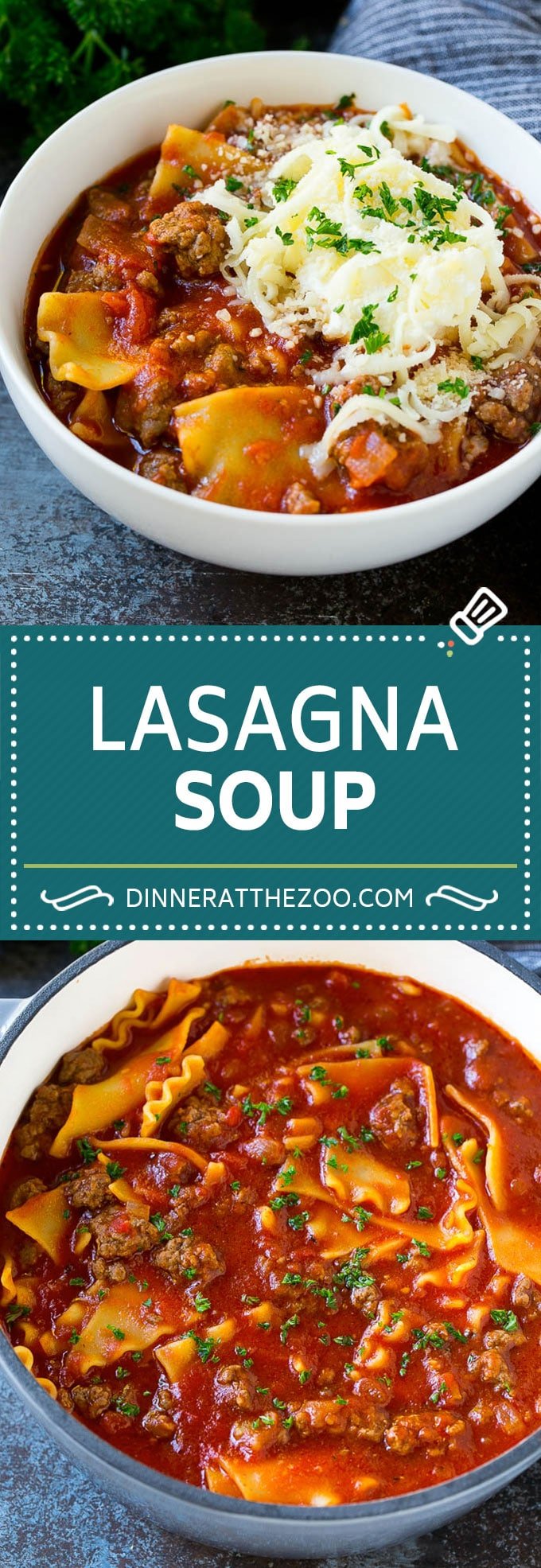 Lasagna Soup Recipe | Italian Soup | Ground Beef Soup #lasagna #pasta #soup #beef #dinner #dinneratthezoo #italian