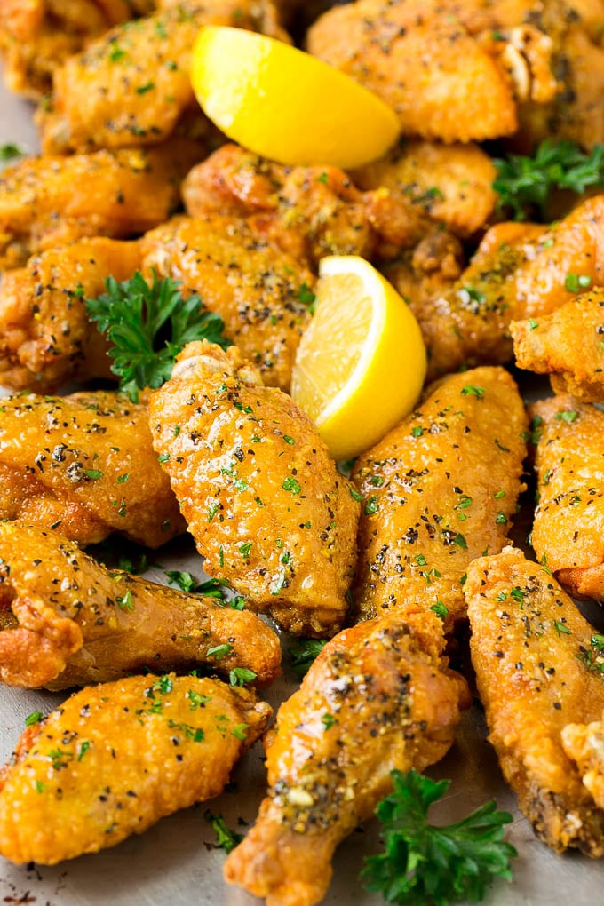 Lemon Pepper Wings - Dinner at the Zoo