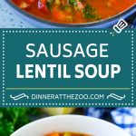 Lentil Soup Recipe | Sausage Lentil Soup #soup #lentils #sausage #dinner #glutenfree #dinneratthezoo