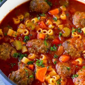 Italian Meatball Soup - Dinner at the Zoo