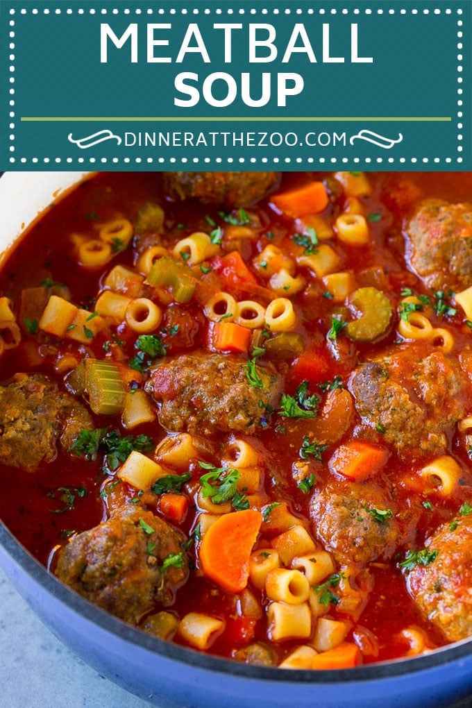 Italian Meatball Soup Recipe | Meatball Soup | Beef Meatballs #meatballs #beef #soup #italian #dinner #dinneratthezoo #comfortfood