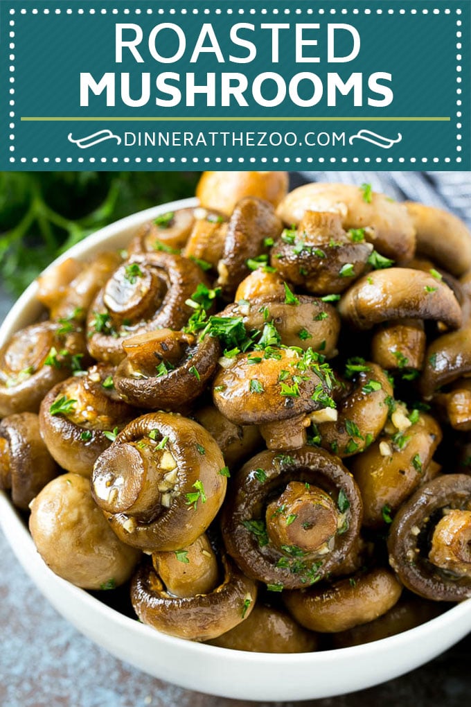 Roasted Mushrooms In Garlic Butter Dinner At The Zoo