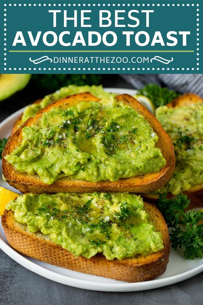 Avocado Toast Recipe #breakfast #avocado #healthy #dinneratthezoo
