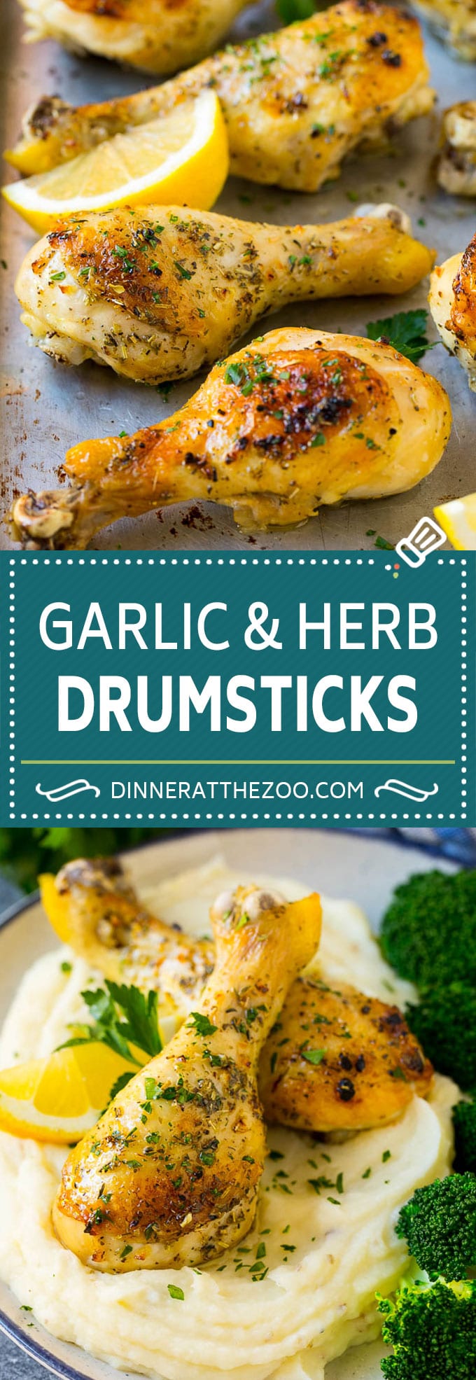 Baked Chicken Drumsticks Recipe | Roasted Chicken Drumsticks | Garlic and Herb Chicken #dinner #chicken #garlic #glutenfree #lowcarb #keto #cleaneating #dinneratthezoo