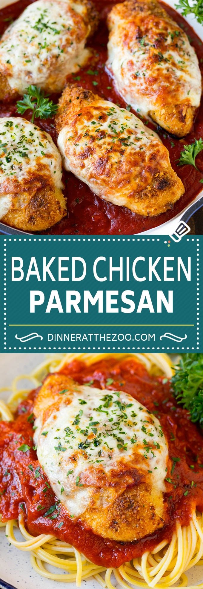 Baked Chicken Parmesan Recipe | Italian Chicken Parmesan | Baked Chicken #chicken #cheese #pasta #dinner #dinneratthezoo