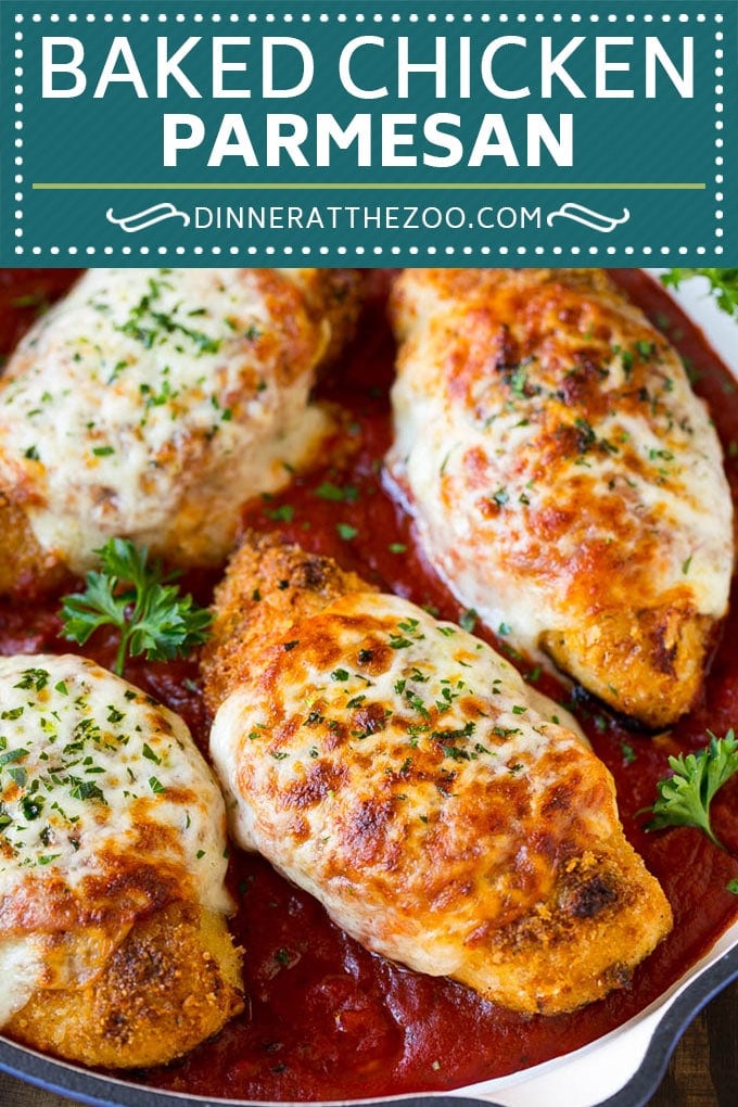 Baked Chicken Parmesan Recipe | Italian Chicken Parmesan | Baked Chicken #chicken #cheese #pasta #dinner #dinneratthezoo