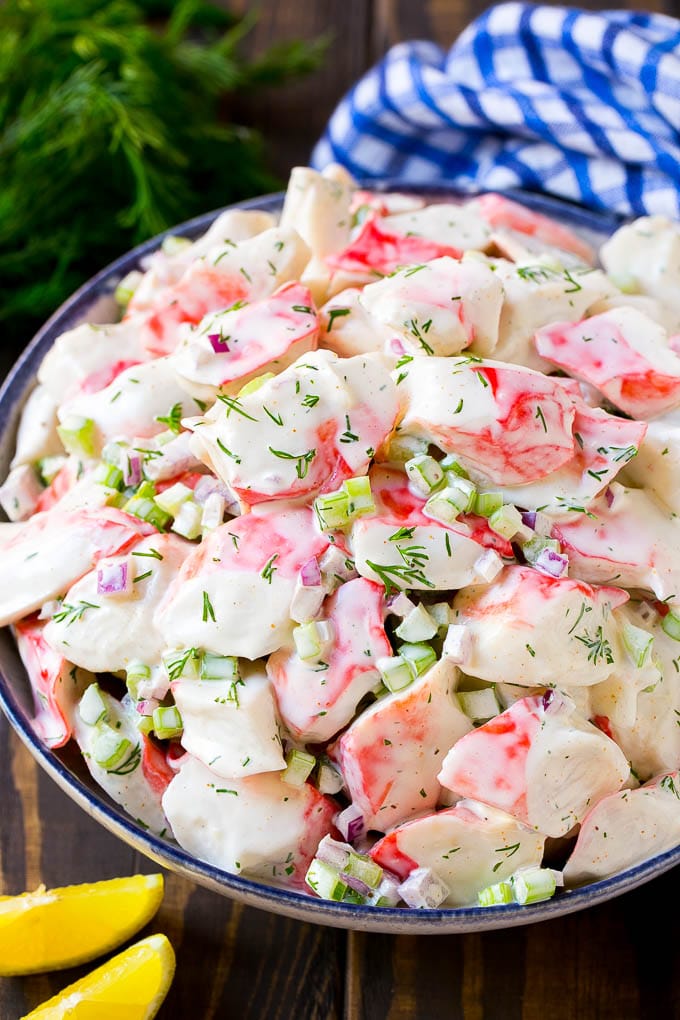 Cold Seafood Pasta Salad Recipe With Crabmeat And Shrimp ...