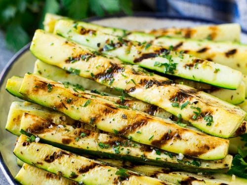 Grilled Zucchini With Garlic And Herbs Dinner At The Zoo