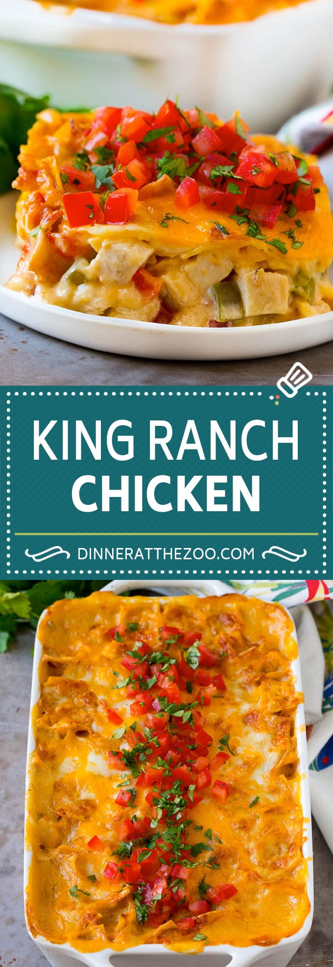 King Ranch Chicken Recipe | Mexican Chicken Casserole | Creamy Chicken Casserole #casserole #chicken #cheese #comfortfood #dinner #dinneratthezoo
