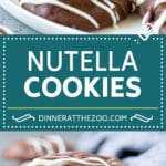 Nutella Cookies Recipe | Nutella Stuffed Cookies | Chocolate Cookies #nutella #chocolate #cookies #baking #dessert #dinneratthezoo