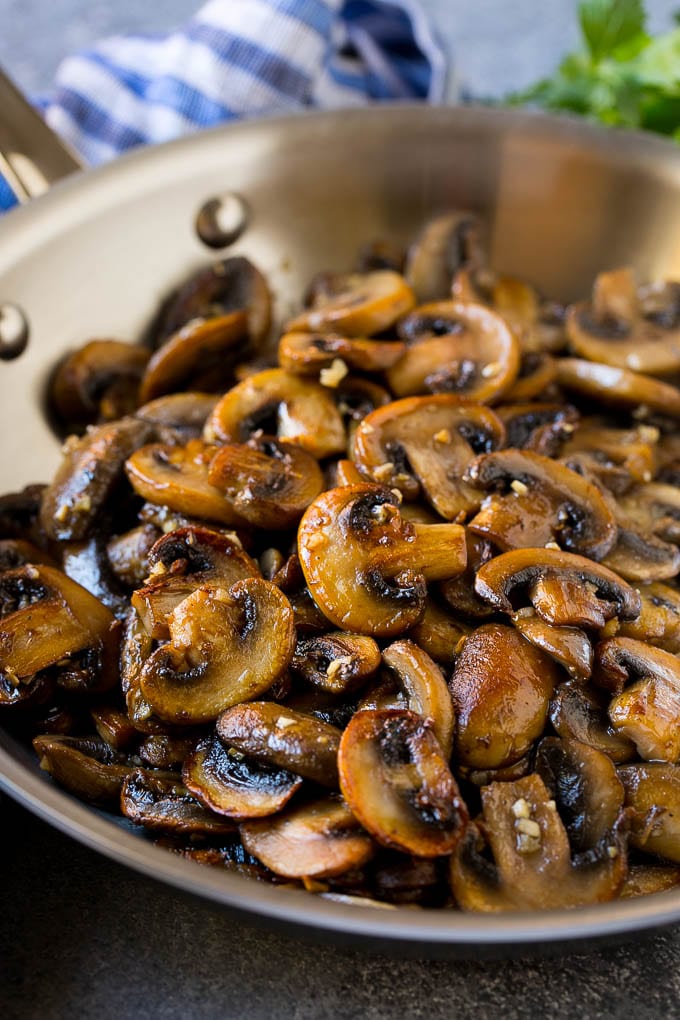 Sauteed Mushrooms With Garlic - Spend With Pennies