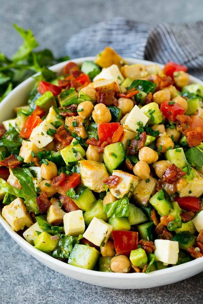 Quick Basic Chopped Salad - Easy Salad Recipe with Lots of Flavor