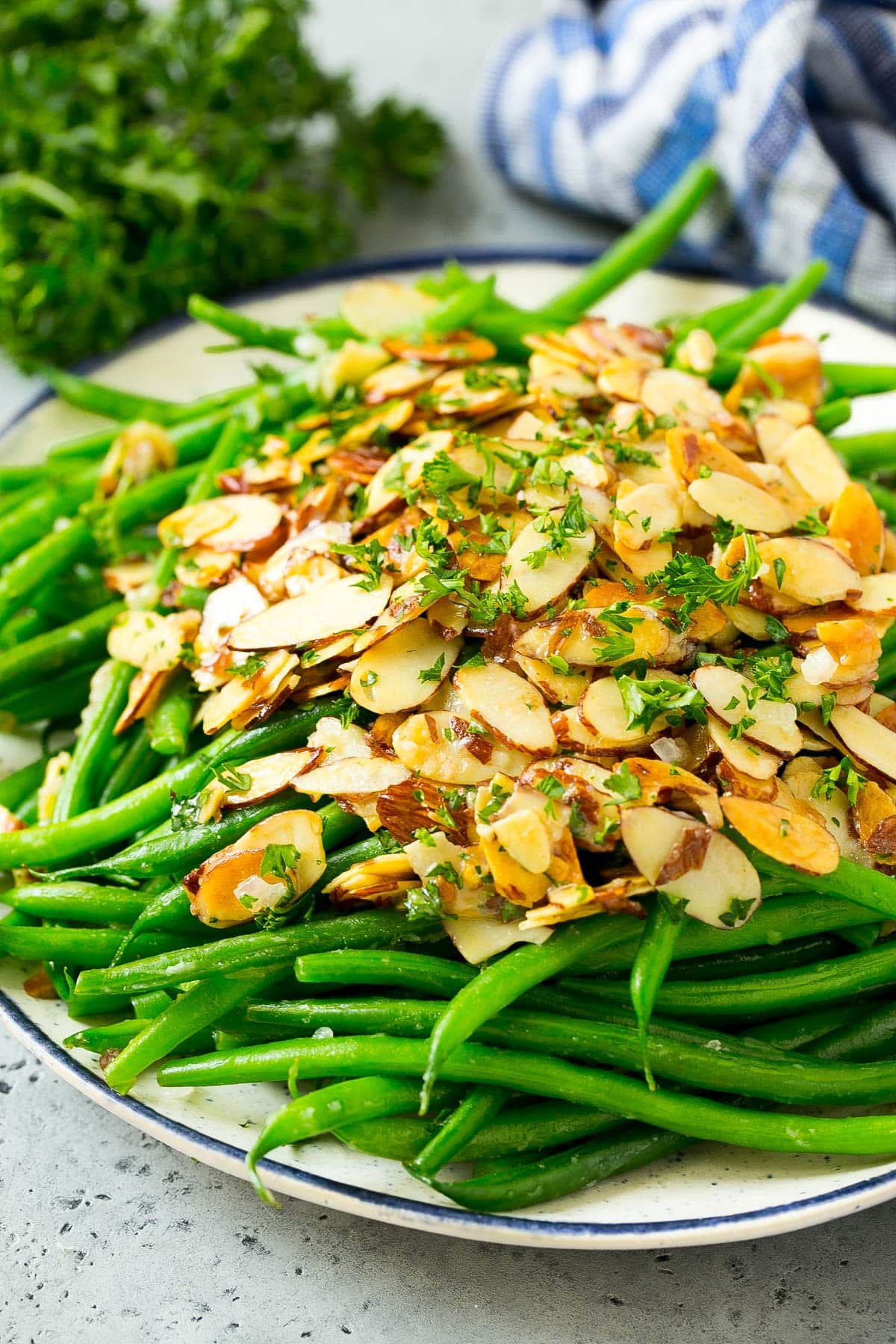 Green Beans Almondine - Dinner at the Zoo