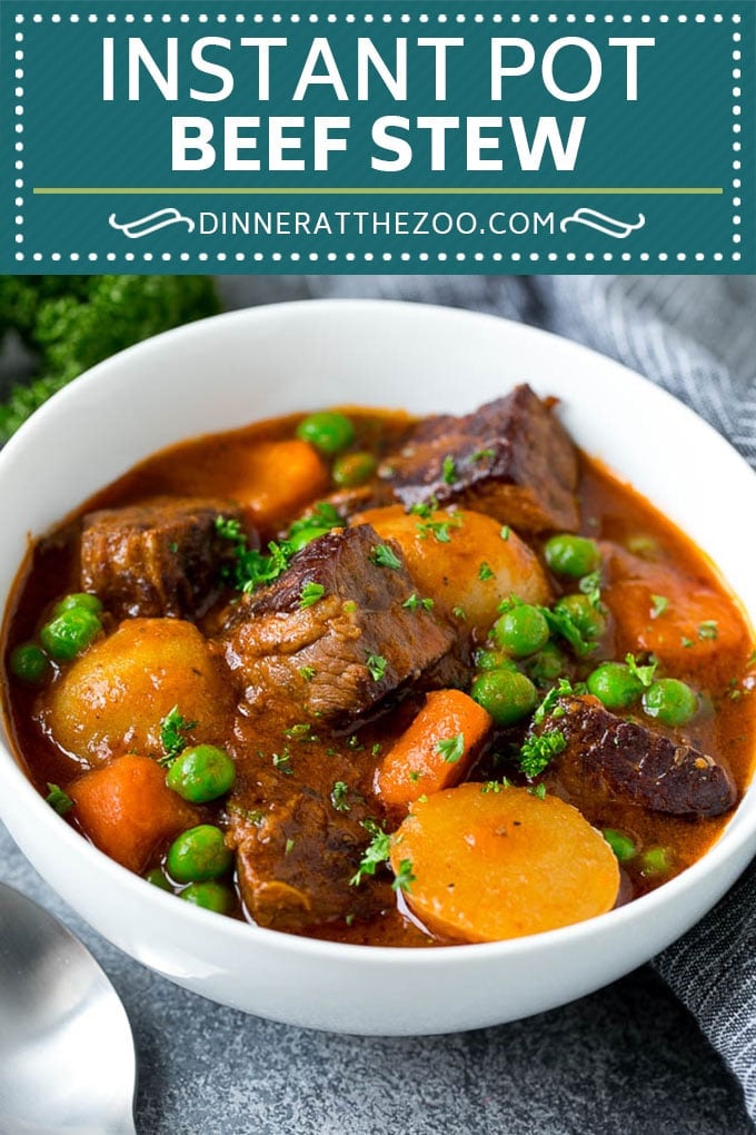 Instant Pot Beef Stew Recipe | Pressure Cooker Beef Stew | Beef Stew #beef #stew #soup #pressurecooker #instantpot #dinner #dinneratthezoo