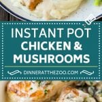 Instant Pot Chicken with Mushroom Sauce | Instant Pot Chicken Recipe | Mushroom Chicken #instantpot #chicken #mushrooms #pressurecooker #dinner #dinneratthezoo