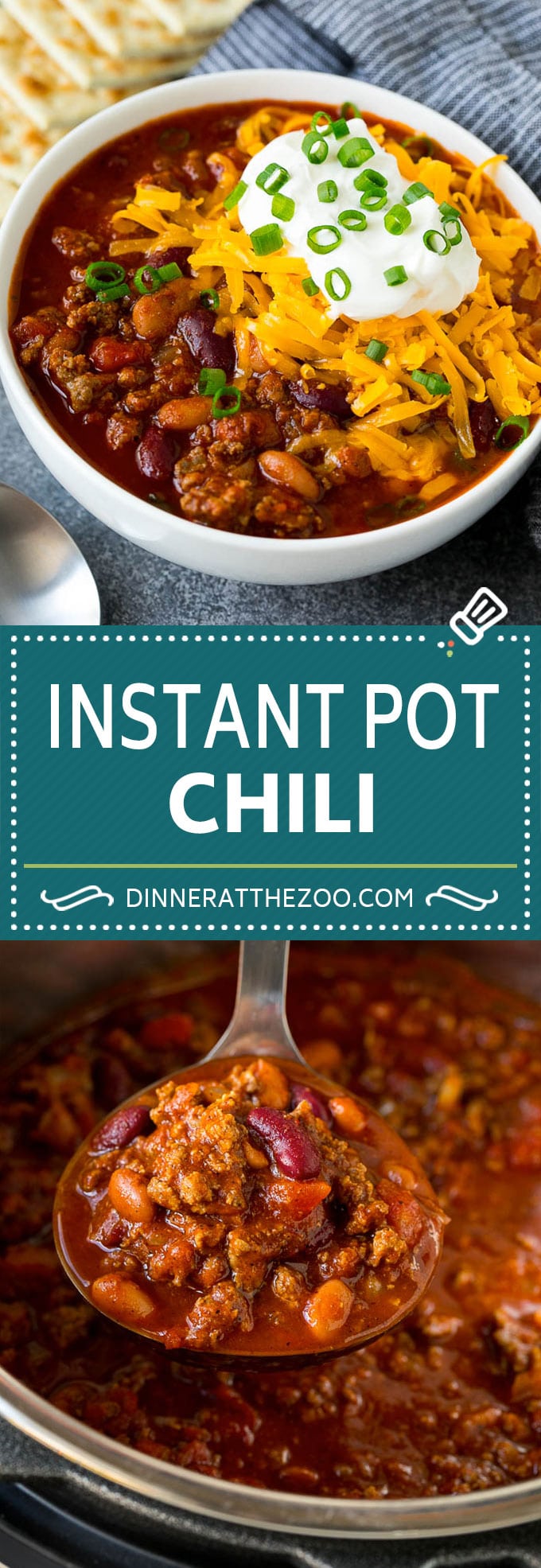 Instant Pot Chili Recipe | Pressure Cooker Chili | Beef Chili | Beef and Bean Chili #chili #beef #beans #instantpot #pressurecooker #dinner #soup #dinneratthezoo