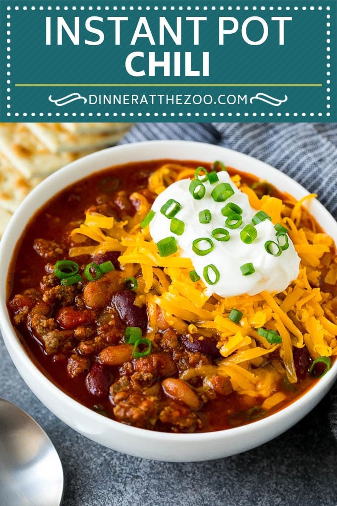 Instant Pot Chili - Dinner at the Zoo