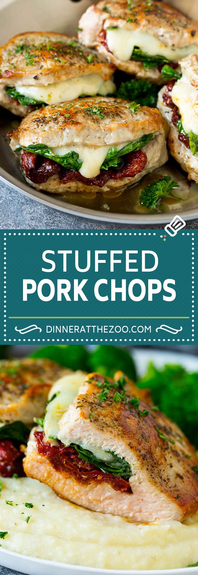 Stuffed Pork Chops Recipe | Boneless Pork Chops Recipe | Italian Pork Chops #pork #porkchops #cheese #lowcarb #dinner #dinneratthezoo