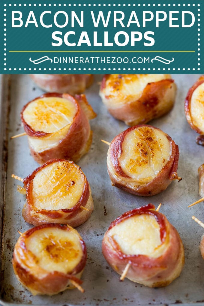 Bacon Wrapped Scallops Recipe | Broiled Scallops | Baked Scallops #scallops #seafood #bacon #dinner #appetizer #dinneratthezoo