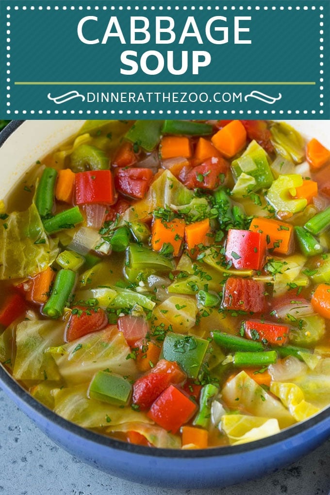 Cabbage Soup Recipe | Vegetable Soup | Veggie Soup | Healthy Soup #soup #healthy #cleaneating #cabbage #vegetables #veggies #dinner #dinneratthezoo