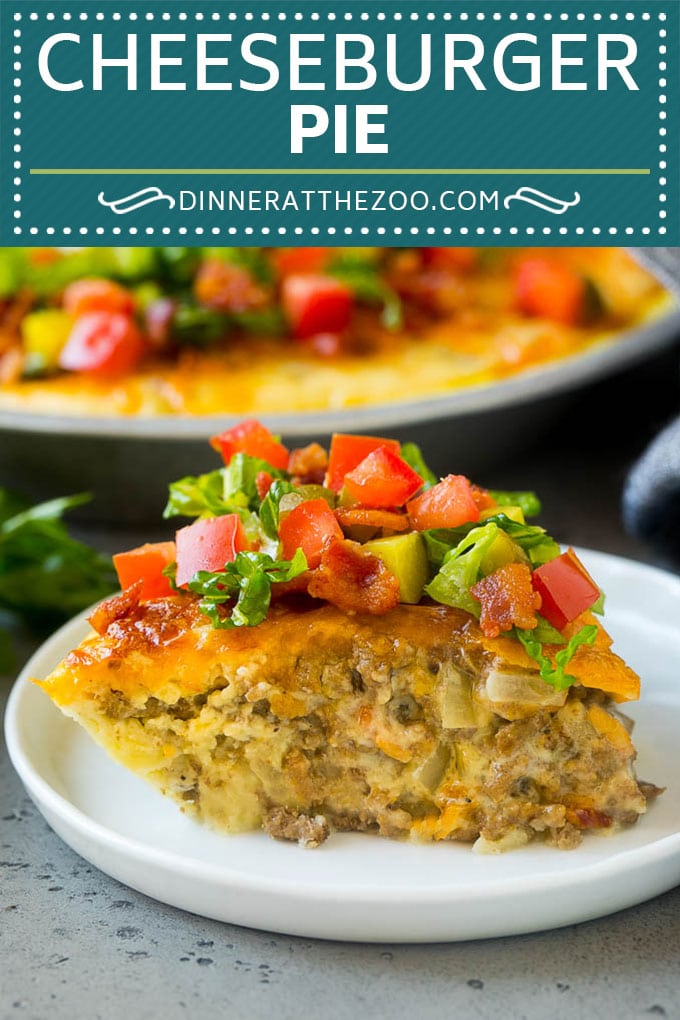 Cheeseburger Pie Recipe | Cheeseburger Casserole | Ground Beef Recipe #cheeseburger #beef #bacon #cheese #casserole #dinner #dinneratthezoo