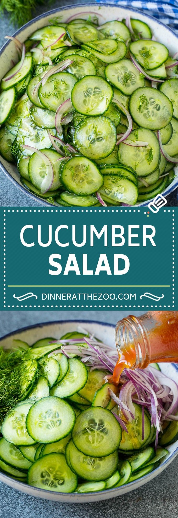 Cucumber Salad Recipe | Cucumber Dill Salad | Cucumber Recipe #cucumbers #salad #glutenfree #sidedish #dinneratthezoo