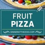 Fruit Pizza Recipe | Dessert Pizza | Fruit Dessert #cookie #fruit #pizza #dessert #sweets #dinneratthezoo