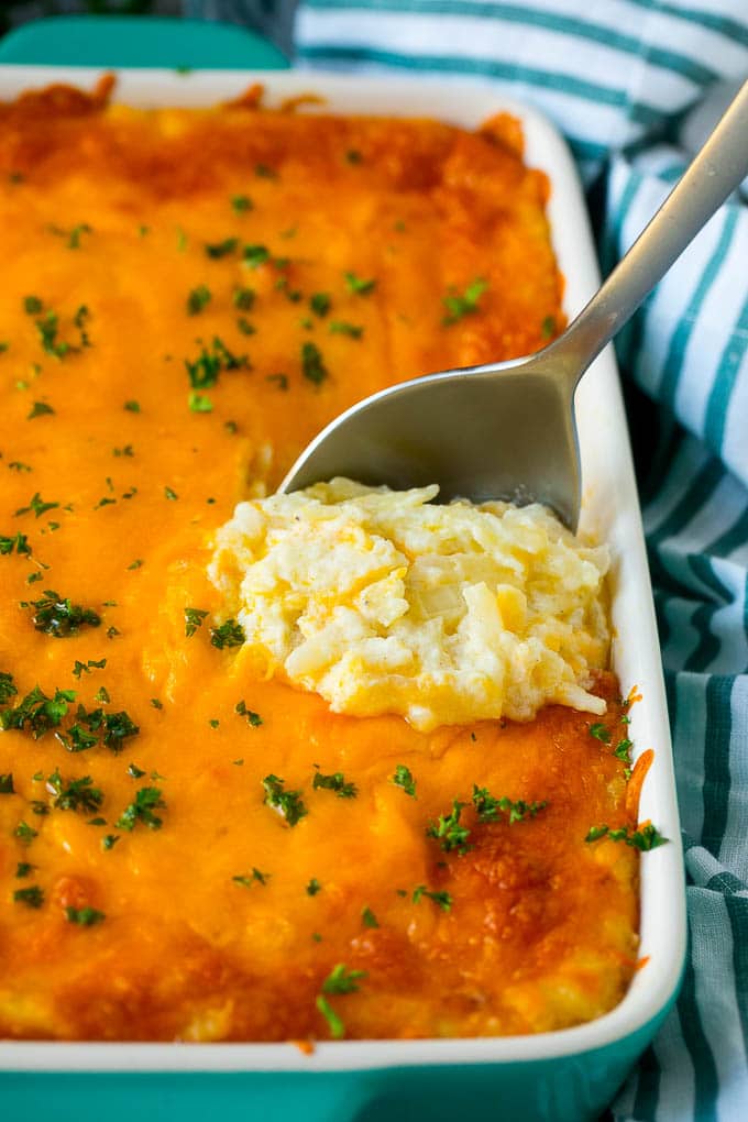 Hashbrown Casserole - Dinner at the Zoo