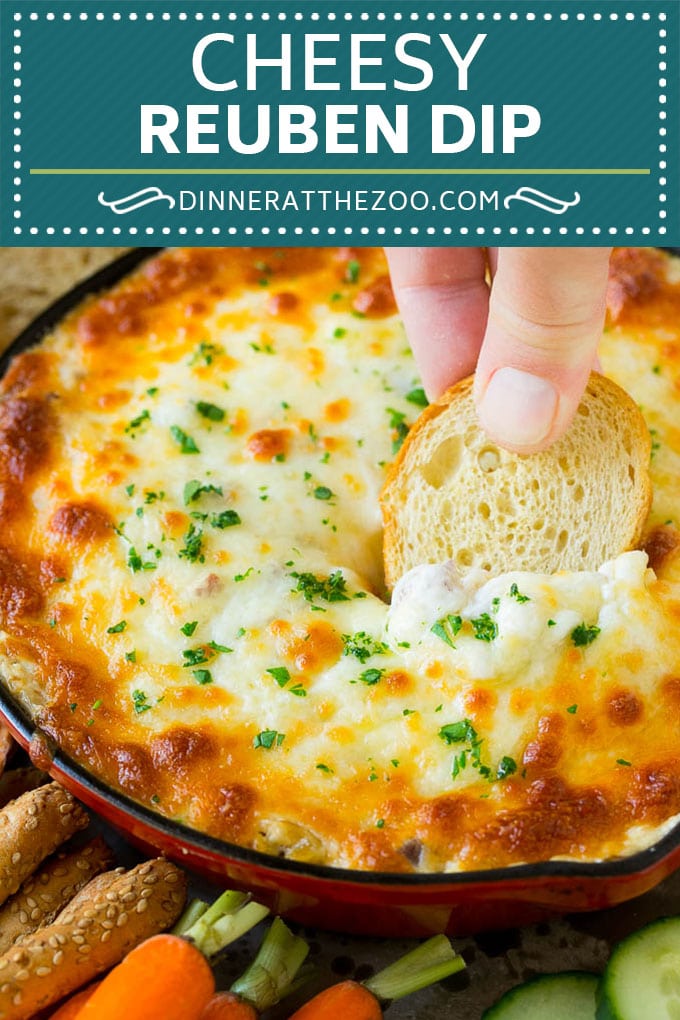 Reuben Dip Recipe | Corned Beef Dip | Cheese Dip #dip #cheese #cornedbeef #appetizer #lowcarb #keto #dinneratthezoo