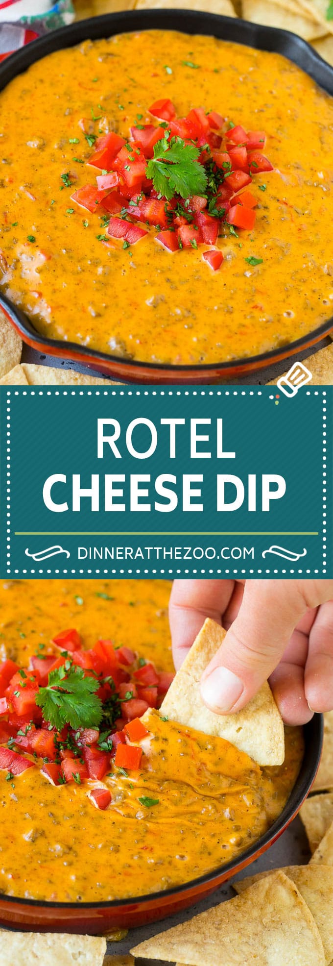 Rotel Dip Recipe | Mexican Cheese Dip | Beef and Cheese Dip | Velveeta Dip #dip #appetizer #hamburger #tomatoes #cheese #dinneratthezoo