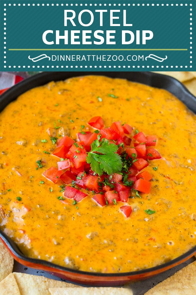 Rotel Dip Recipe | Mexican Cheese Dip | Beef and Cheese Dip | Velveeta Dip #dip #appetizer #hamburger #tomatoes #cheese #dinneratthezoo