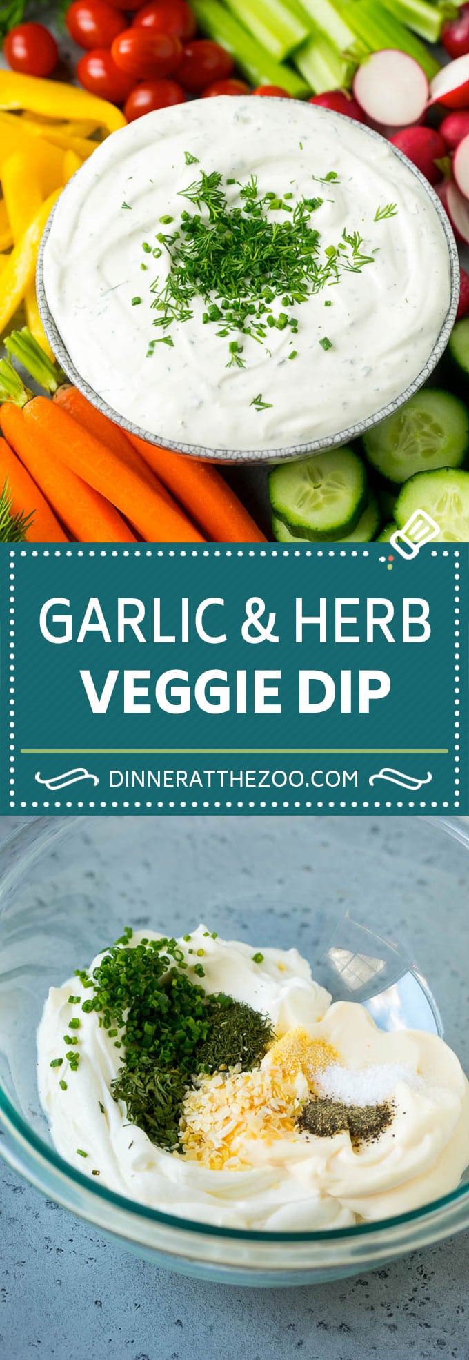 Veggie Dip Recipe | Garlic & Herb Dip | Vegetable Dip #dip #appetizer #lowcarb #keto #vegetables #dinneratthezoo