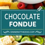 Chocolate Fondue Recipe | Chocolate Sauce | Chocolate Dip #chocolate #dessert #glutenfree #fondue #dinneratthezoo