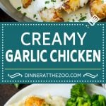Creamy Garlic Chicken Recipe | Chicken Breast Tenders | Sauteed Chicken #chicken #garlic #parmesan #dinner #glutenfree #keto #lowcarb #dinneratthezoo
