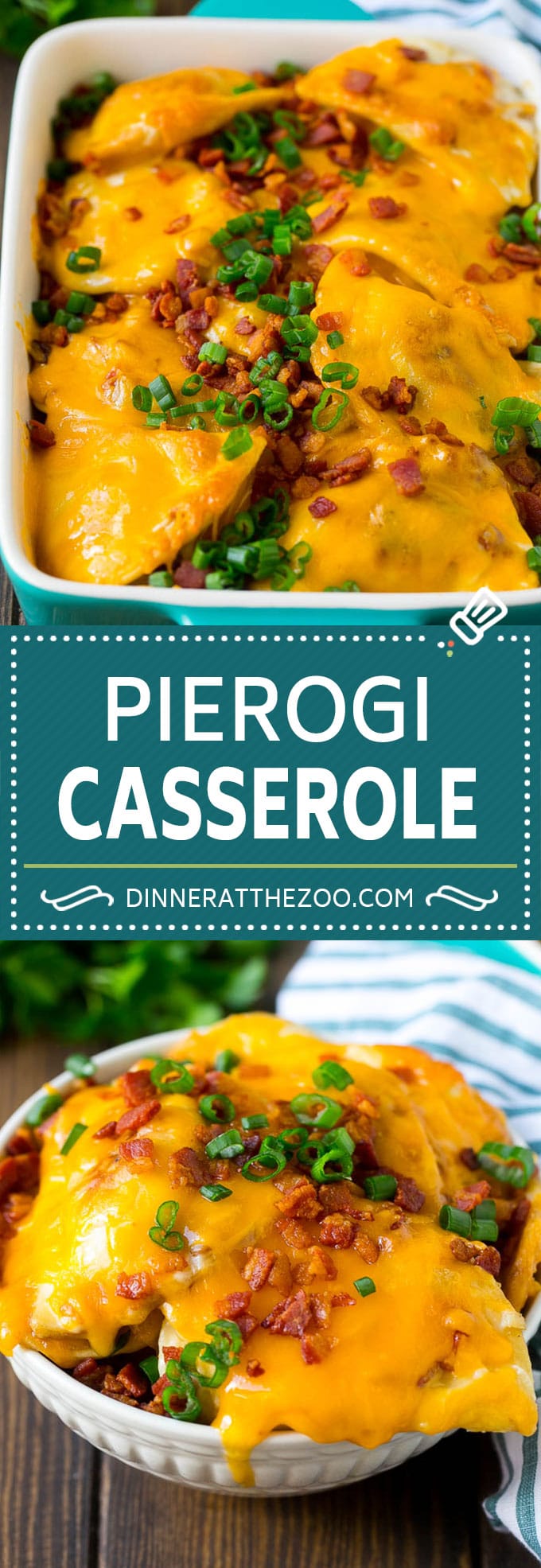 Pierogi Casserole Recipe | Potato Casserole #pierogis #casserole #bacon #cheddar #dinner #dinneratthezoo
