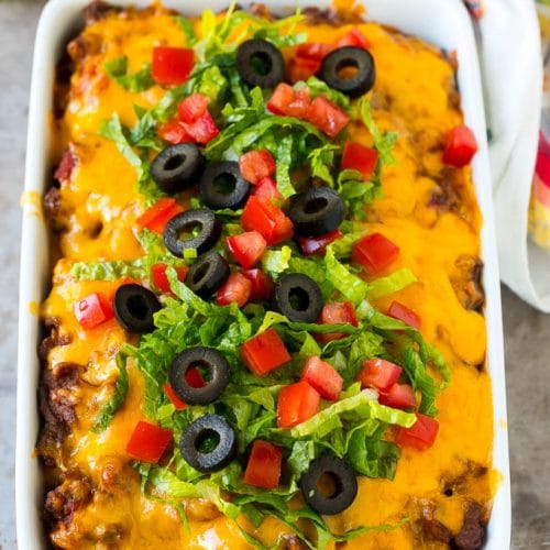 Taco Casserole Recipe - Dinner at the Zoo