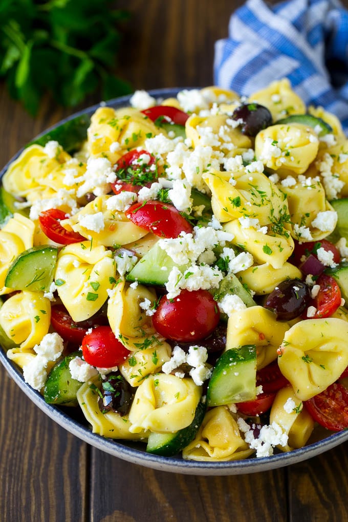 Cold Tortellini Pasta Salad Recipe | Deporecipe.co