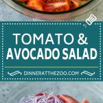 Tomato Avocado Salad Recipe | Avocado Salad | Tomato Salad #salad #tomato #avocado #glutenfree #cleaneating #dinner #dinneratthezoo #healthy