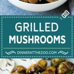 Grilled Mushrooms Recipe | Mushroom Kabobs | Mushroom Side Dish #mushroom #grilling #garlic #keto #lowcarb #dinneratthezoo