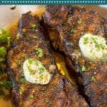 This steak marinade is made with olive oil, soy sauce, garlic, lemon, herbs and spices, and takes just 5 minutes to put together.