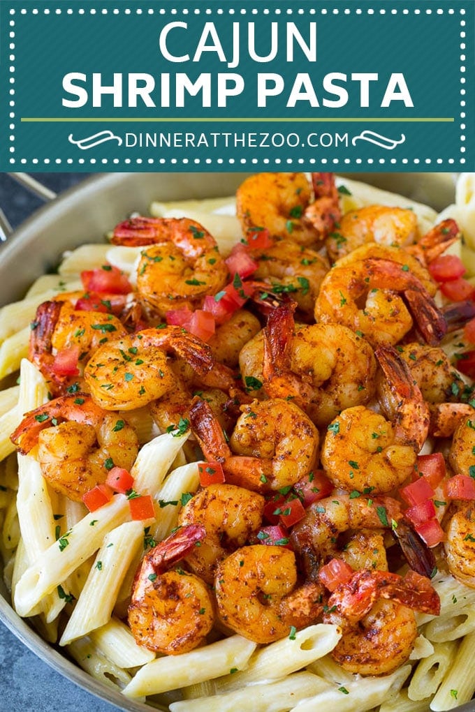 Cajun Shrimp Pasta - Dinner at the Zoo