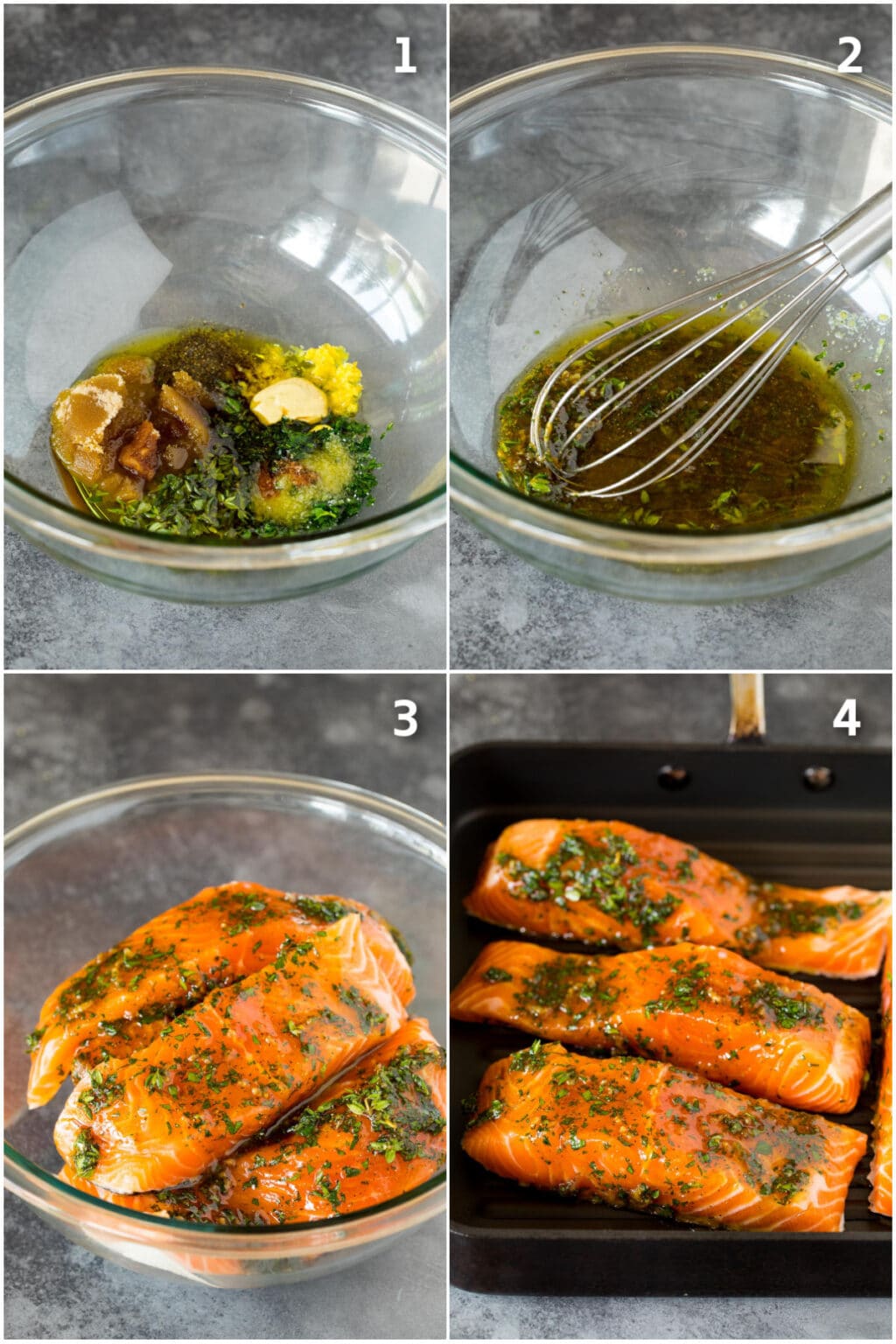 Grilled Salmon with Garlic and Herbs - Dinner at the Zoo