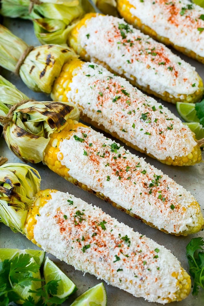 Grilled Mexican Street Corn 