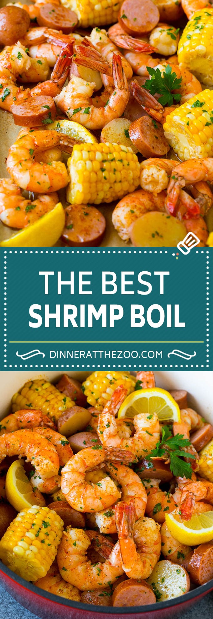 Shrimp Boil Recipe | Boiled Shrimp | Low Country Boil #shrimp #sausage #corn #potatoes #seafood #dinner #dinneratthezoo