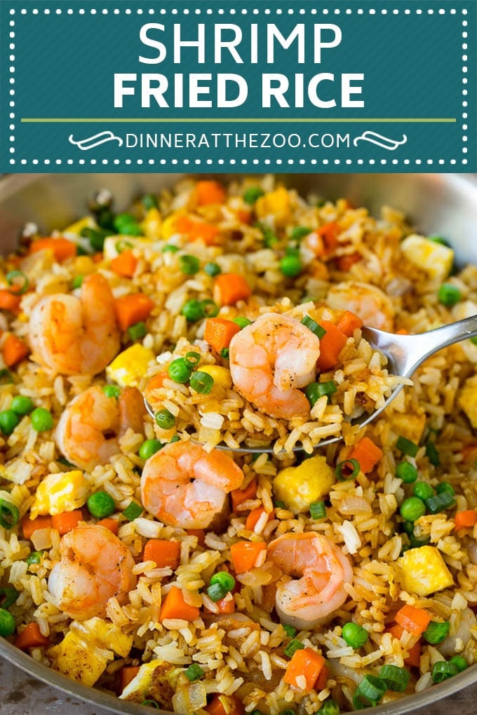 Shrimp Fried Rice Recipe | Chinese Fried Rice #rice #shrimp #peas #carrots #sidedish #dinner #dinneratthezoo