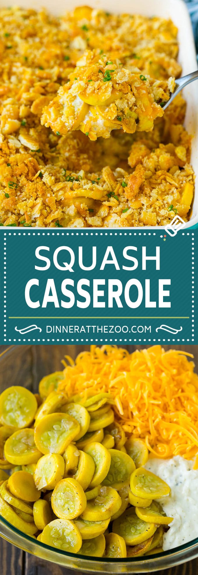 Squash Casserole Recipe | Vegetable Casserole | Zucchini Casserole #casserole #squash #zucchini #cheese #sidedish #dinneratthezoo