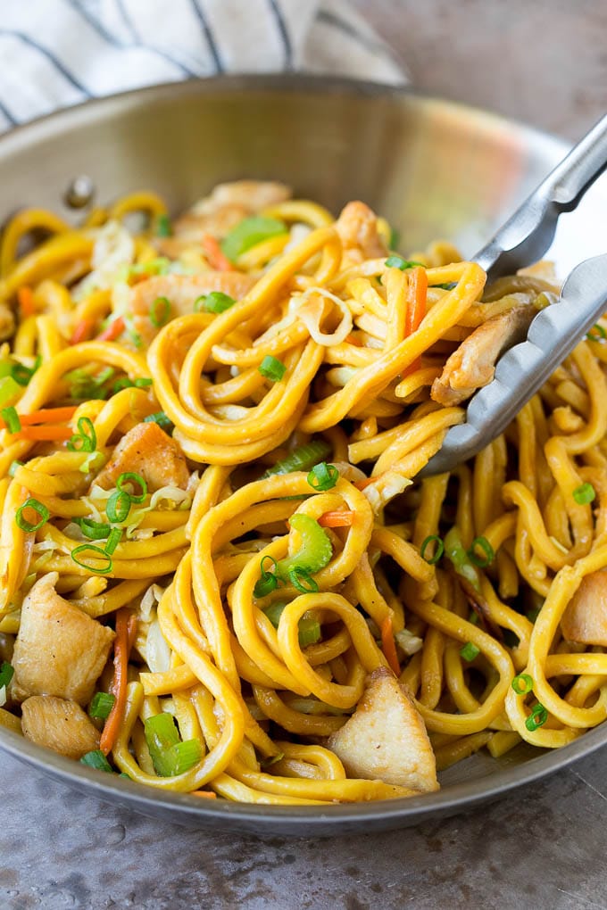 Stir Fry Noodles with Chicken - Dinner at the Zoo