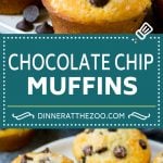 Chocolate Chip Muffins | Easy Muffin Recipe #chocolate #muffins #baking #breakfast #snack #dinneratthezoo