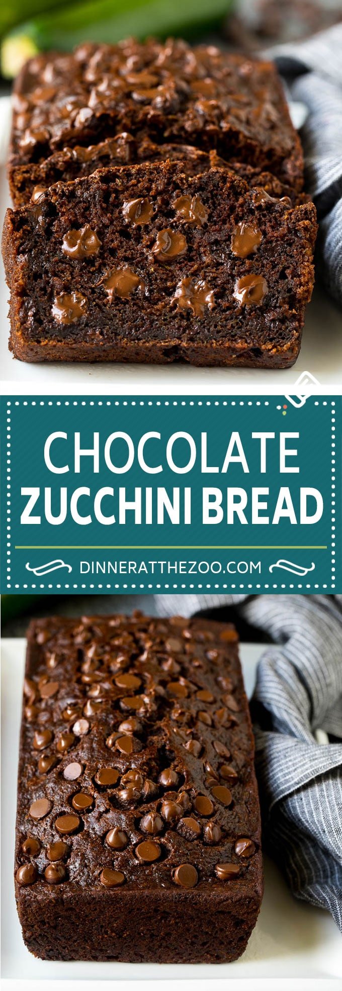 Chocolate Zucchini Bread Recipe | Zucchini Bread #bread #zucchini #chocolate #baking #dessert #dinneratthezoo