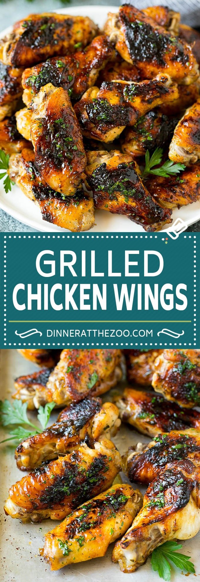 Grilled Chicken Wings | Marinated Chicken Wings | Grilled Chicken #chicken #chickenwings #grilling #marinade #dinner #appetizer #dinneratthezoo